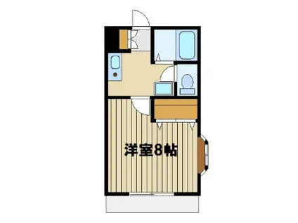 パルティール・T(1K/1階)の間取り写真