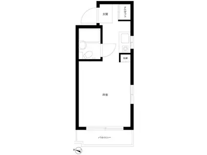 メゾン・ド・プルミエール(ワンルーム/3階)の間取り写真