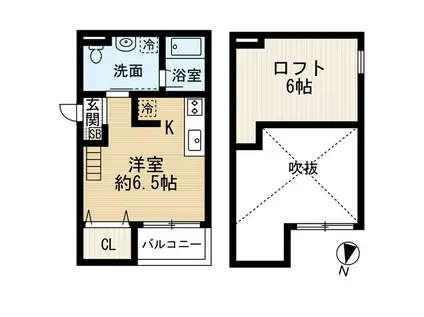 TIERRA 長瀬 STA(1K/1階)の間取り写真