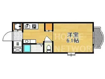 鞍馬口アイビーハウス(1K/2階)の間取り写真