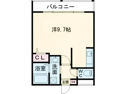 ステラウッド道明寺II(ワンルーム/1階)の間取り写真