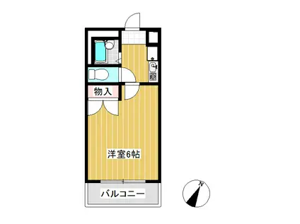 レオパレスクレール(1K/2階)の間取り写真