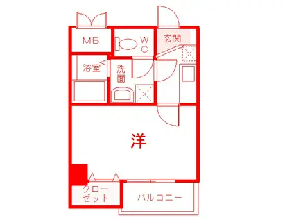 ヌーヴェルレジデンス(1K/5階)の間取り写真