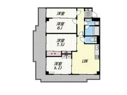 ガーデンコート大泉学園(4LDK/3階)の間取り写真