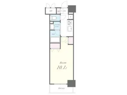 ROOTS SHINJUKU WAKAMATSUCHO(1K/2階)の間取り写真