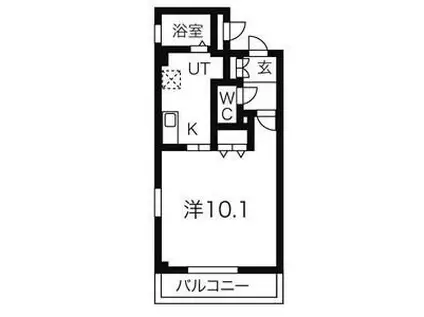 ソフィアブルー(1K/3階)の間取り写真