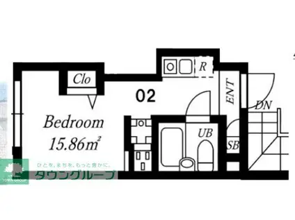プラチナフォルム上野秋葉原II(1K/4階)の間取り写真