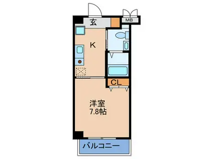 ETERNO YOSHIDA(1K/4階)の間取り写真