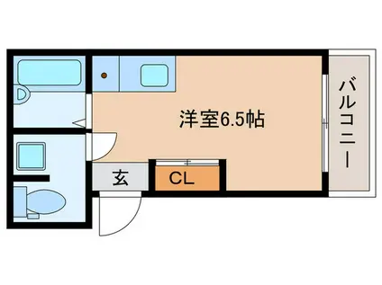 リッチライフ駒ヶ林2(ワンルーム/3階)の間取り写真