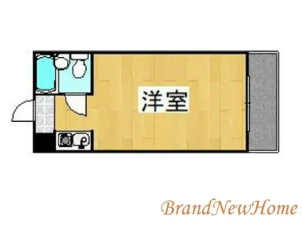 ルシェルコート(ワンルーム/3階)の間取り写真