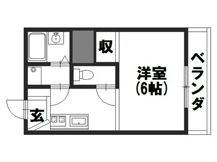 セフィラ21(1K/1階)の間取り写真