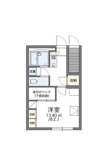 レオパレスA&K(1K/1階)の間取り写真