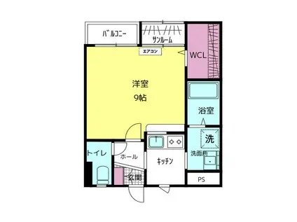 SUNTOPIA OONO(1K/2階)の間取り写真