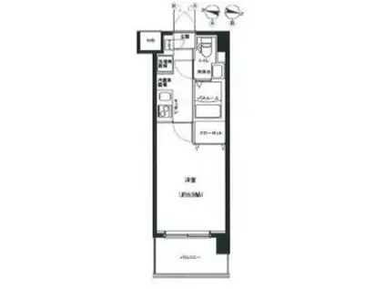 グランフォース西川口(1K/1階)の間取り写真