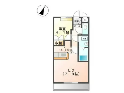 GRACE II(1LDK/2階)の間取り写真