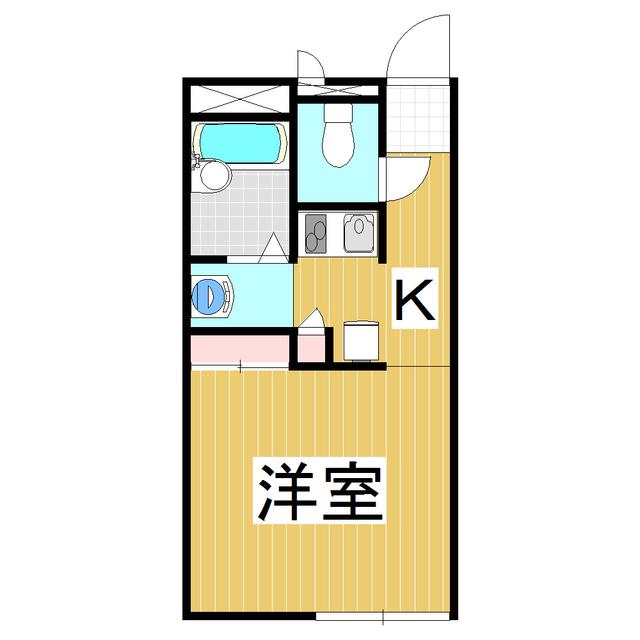 レオパレスAPRILE(1K/1階)の間取り写真