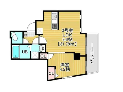 ARCRESIDENCE向島(1LDK/2階)の間取り写真