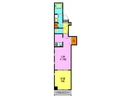 コートドールソガ(1LDK/3階)の間取り写真