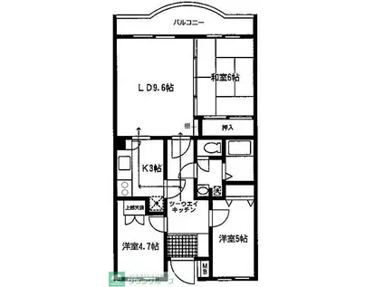 STAGE21(3LDK/2階)の間取り写真