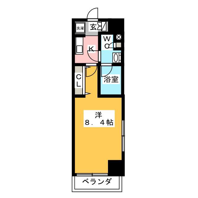 GRAN PASEO 新大塚(1K/5階)の間取り写真