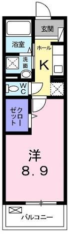 リヴェール(1K/3階)の間取り写真