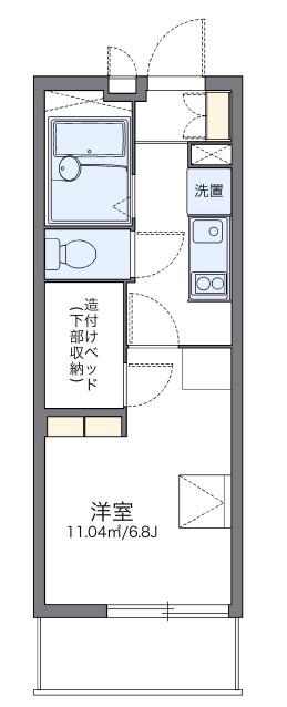 レオパレスエクセル御幣島(1K/4階)の間取り写真