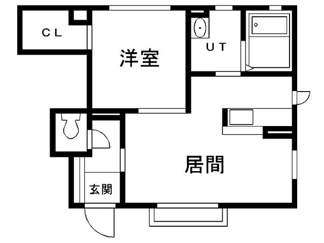 シャーメゾンファインYB(1LDK/1階)の間取り写真