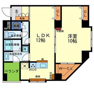 サンライフ堀江(1LDK/3階)の間取り写真