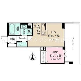 PERSIMMON(1LDK/3階)の間取り写真