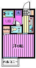LIMOUSINE(1K/2階)の間取り写真