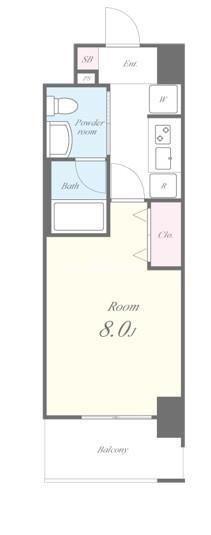 RESIDENCE OMIYA HIKAWASANDO(1K/10階)の間取り写真