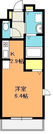 オーブ柏座(1K/1階)の間取り写真
