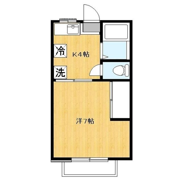 第5ドエル小泉(1K/2階)の間取り写真