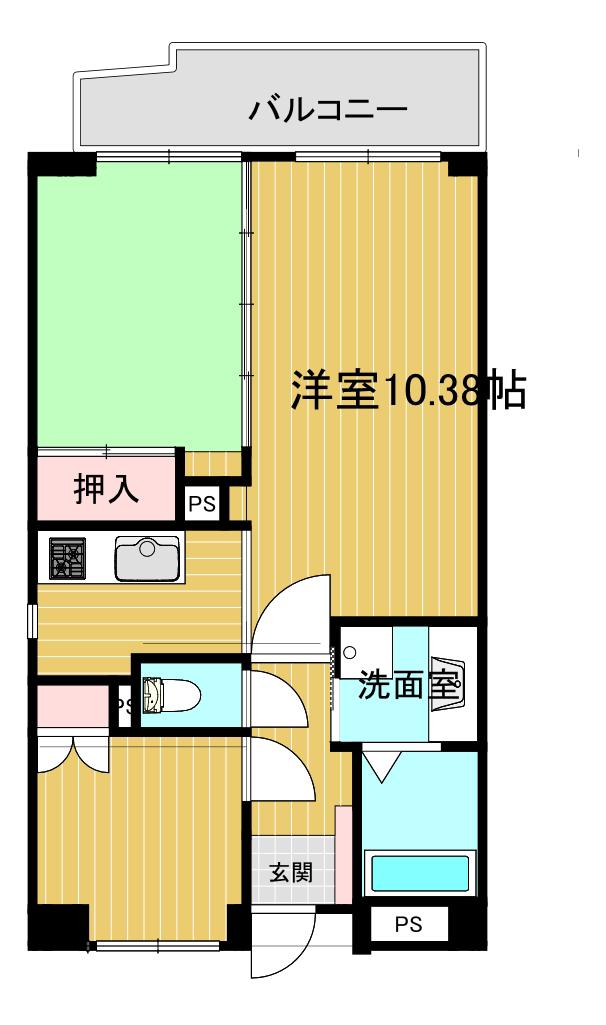 ダイアパレスグランリヴィエール青葉(2LDK/3階)の間取り写真