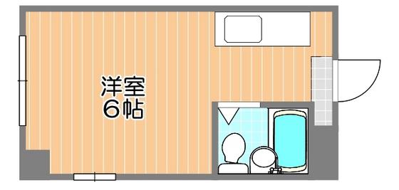 メゾン広瀬(ワンルーム/3階)の間取り写真