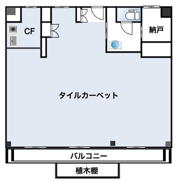 南平台アジアマンション(ワンルーム/2階)の間取り写真