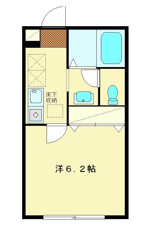 ラフィーネ西荻(1K/1階)の間取り写真