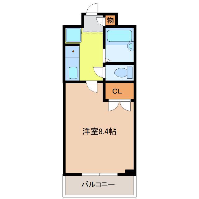 シティライフ打越(1K/1階)の間取り写真