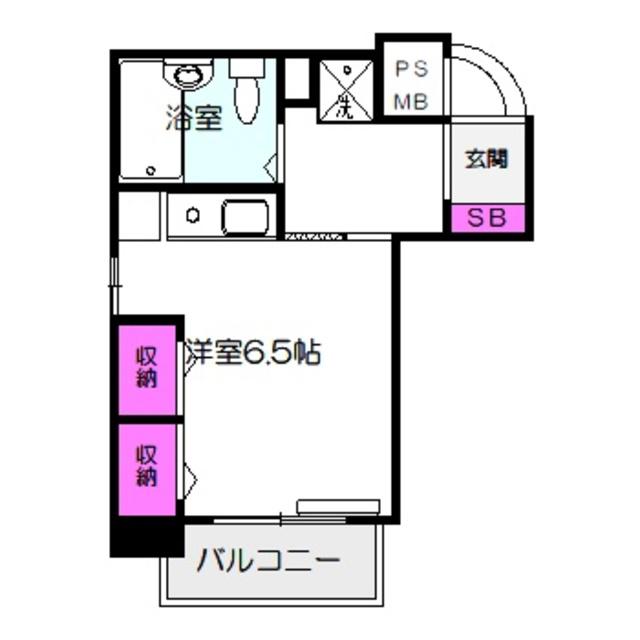 グランピア京橋(ワンルーム/4階)の間取り写真