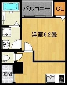 LE COCON 一宮X(1K/3階)の間取り写真