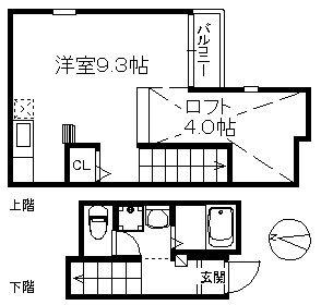 POLARIS STAR 周船寺 329(ワンルーム/2階)の間取り写真