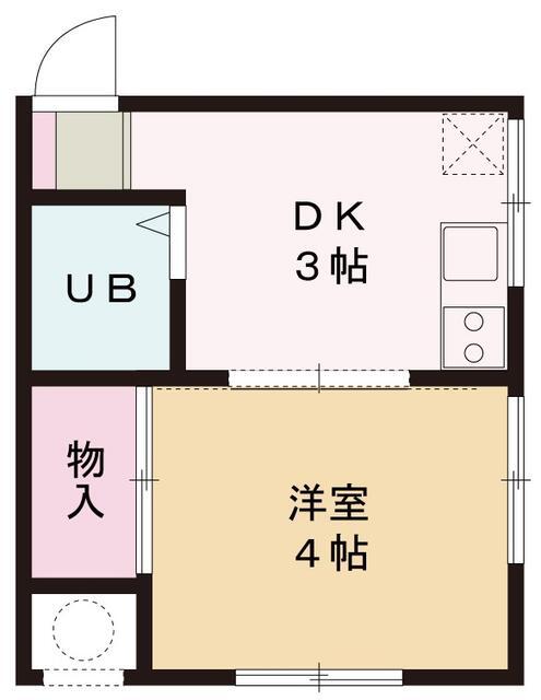 ピア田園調布(1DK/2階)の間取り写真