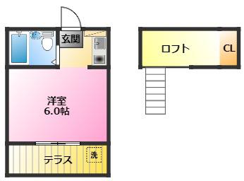 やままんアベニュー(ワンルーム/1階)の間取り写真