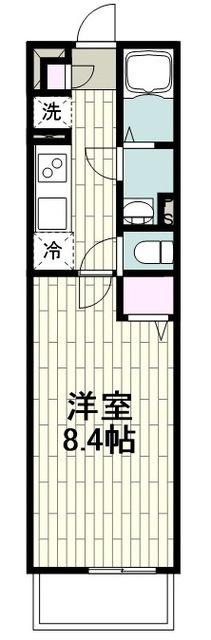 リブリ・川崎(1K/3階)の間取り写真
