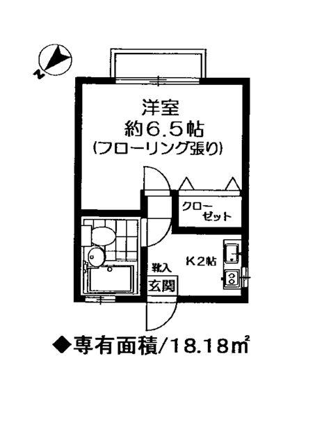 ハイツS&S(1K/1階)の間取り写真