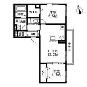 OB RESIDENCE(2LDK/1階)の間取り写真