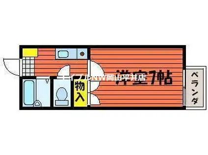 コーポ幸(1K/1階)の間取り写真