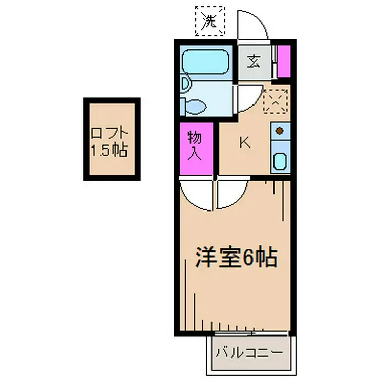 エスポワールスミヨシ 2階階 間取り