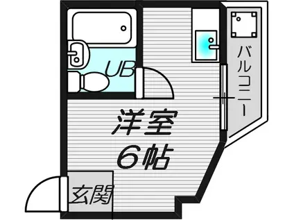 シャルマン北梅田(ワンルーム/2階)の間取り写真