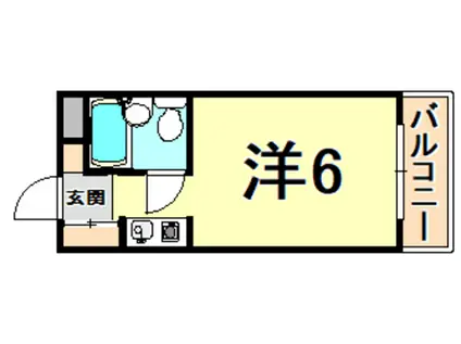 ダイドーメゾン甲東園(ワンルーム/4階)の間取り写真